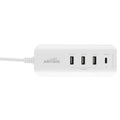 Antsig 20W Compact USB Charger - 3x QC 3.0 USB-A + USB-C PD, Travel Size AP3032B