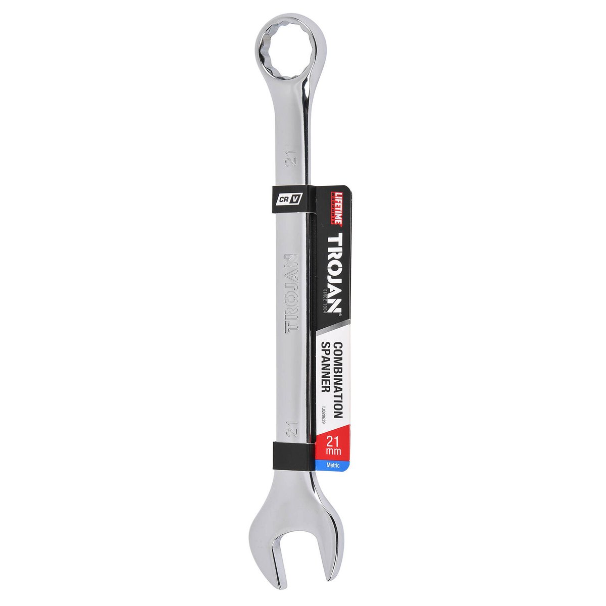 Trojan 21mm Combination Spanner - Polished Chrome Vanadium - Durable Tool - SuperSaverAU - view 2