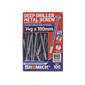 Bremick Metal Deep Driller Screw 14g x 100mm T30 B8 - Box of 100 - Durable Fastening - SuperSaverAU - view 2