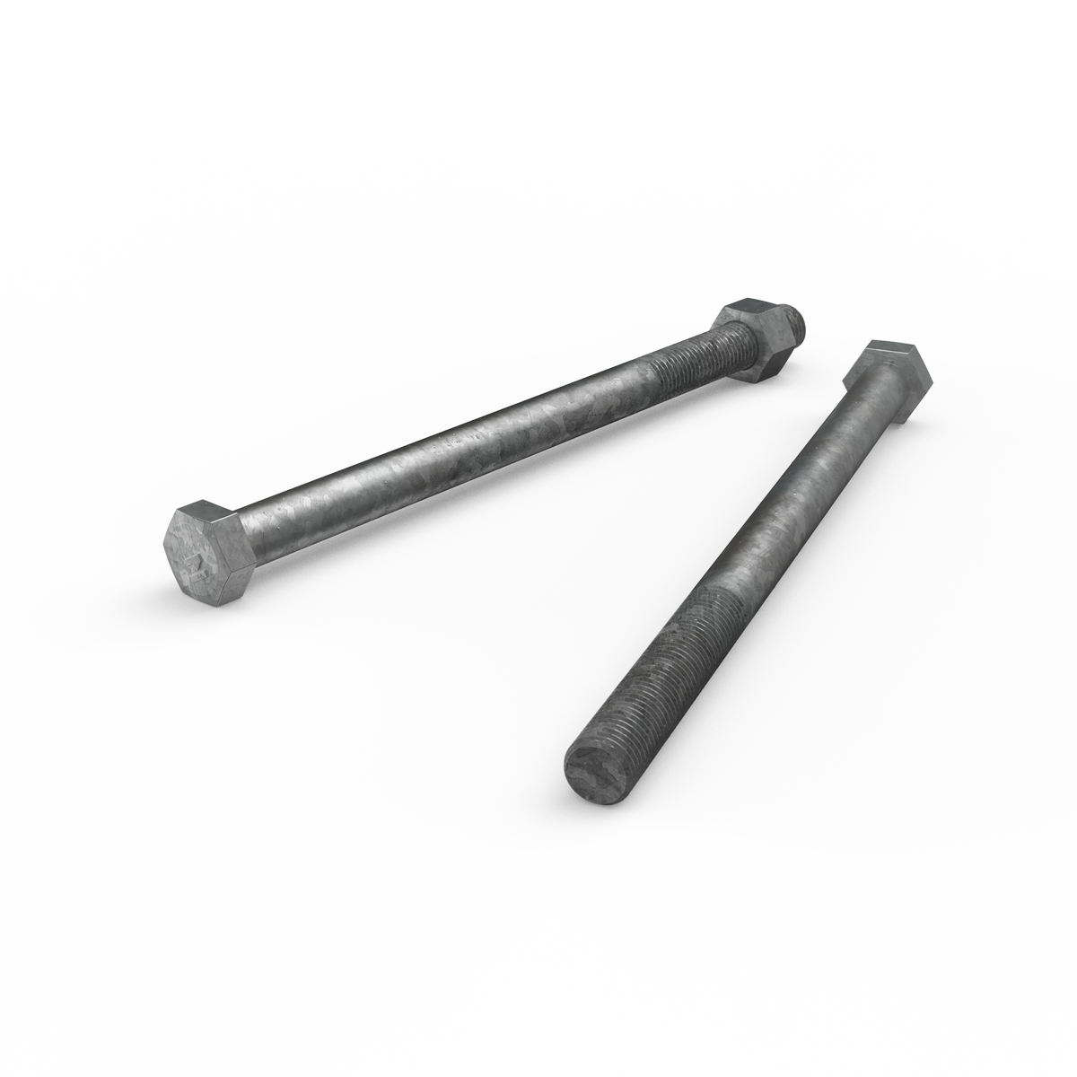 Zenith M16 x 250mm Hot Dip Galvanised Hex Head Bolts and Nuts 12 Pack - SuperSaverAU - view 2