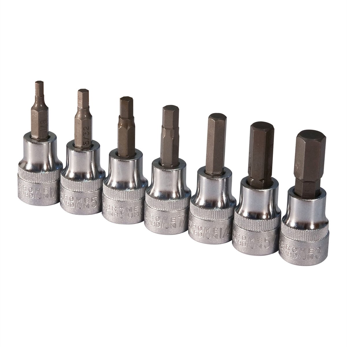 Sidchrome Hex Socket Set - 7 Piece - Chrome Vanadium - Durable - SuperSaverAU - view 1