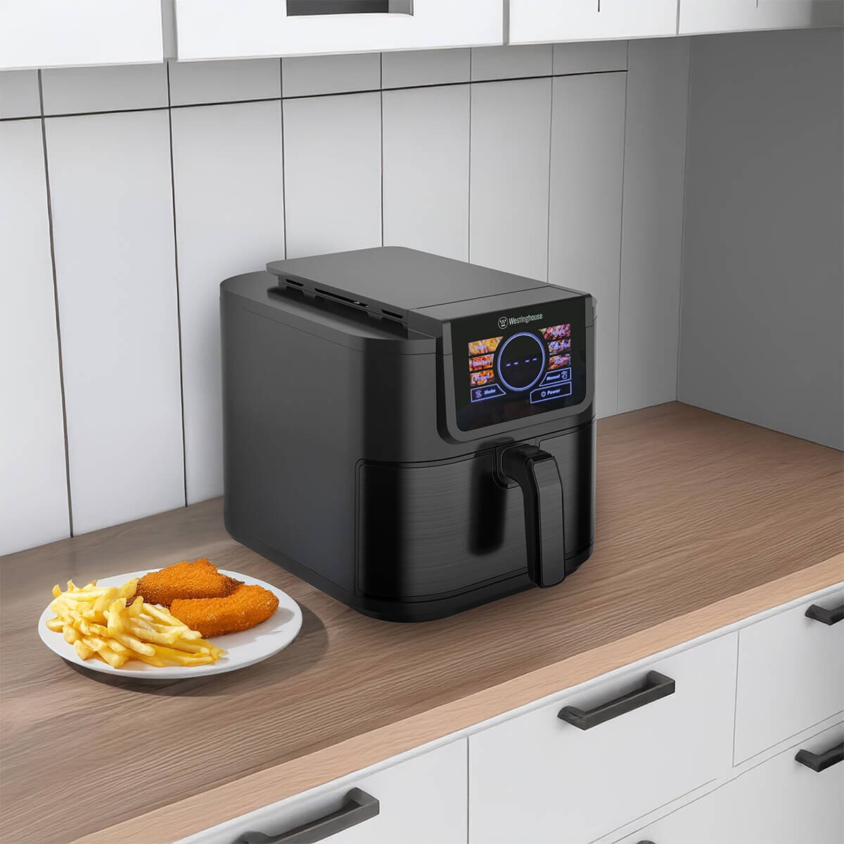 Westinghouse XL 8L Air Fryer - Smart Logic Control, Digital Touchscreen, Black - WHOF12KS