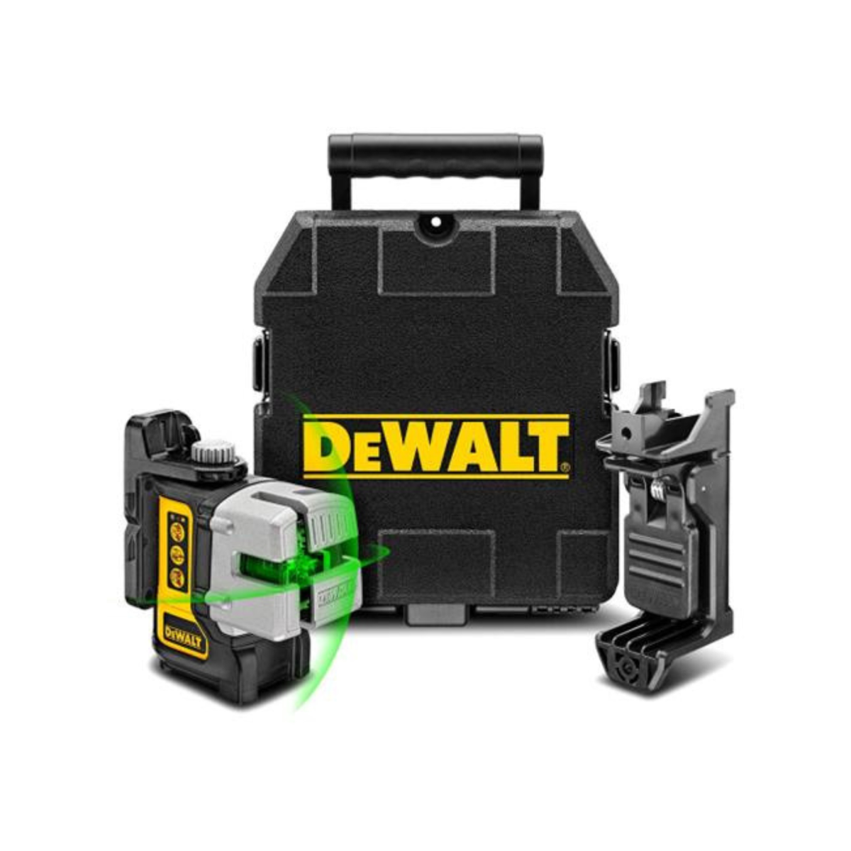 Dewalt 3 Line Laser - 15m - Plaster/Rubber - Self-Levelling