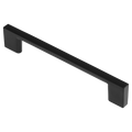 Kaboodle Kitchen Handle - 128mm - Aluminium - Matte Black Finish - SuperSaverAU - view 1