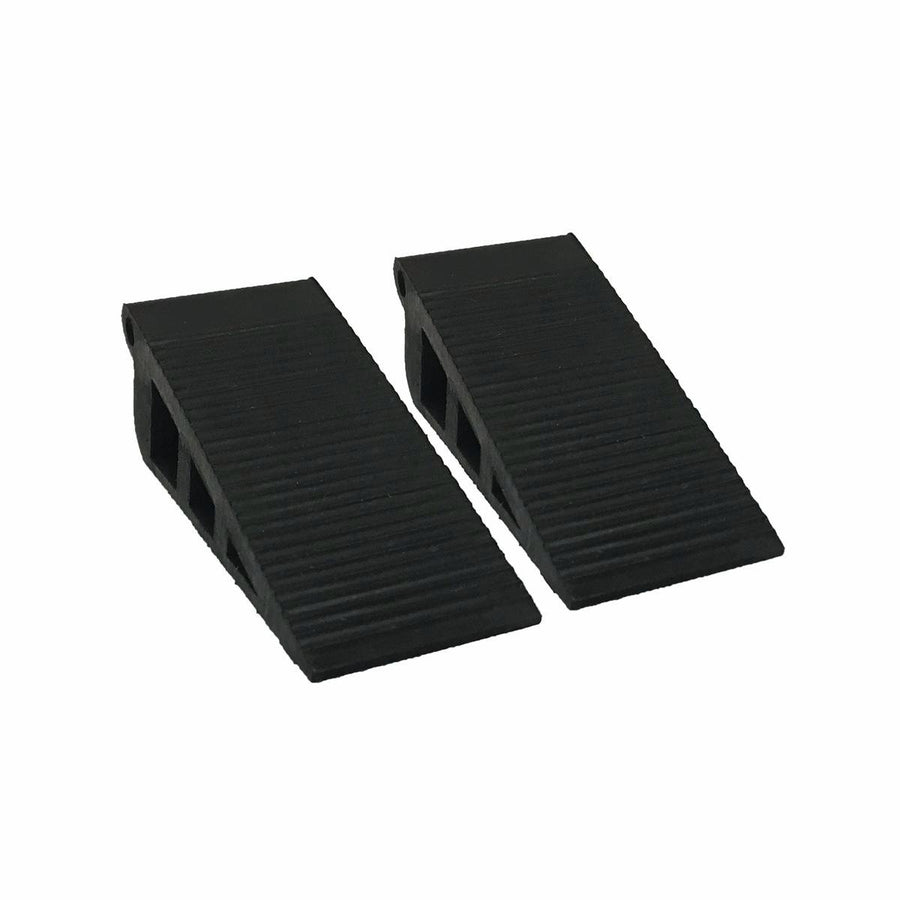 Adoored Black Rubber Door Wedge 2 Pack Medium Durable Grip - SuperSaverAU - view 1