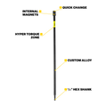 Kango 75 Hypertorque Impact Extension Bar Set - 4 Piece - 450mm - SuperSaverAU - view 2