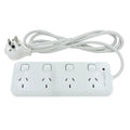 HPM Surge Protected Powerboard - 10A 4 Outlet - Plastic - Safe Design - SuperSaverAU - view 2