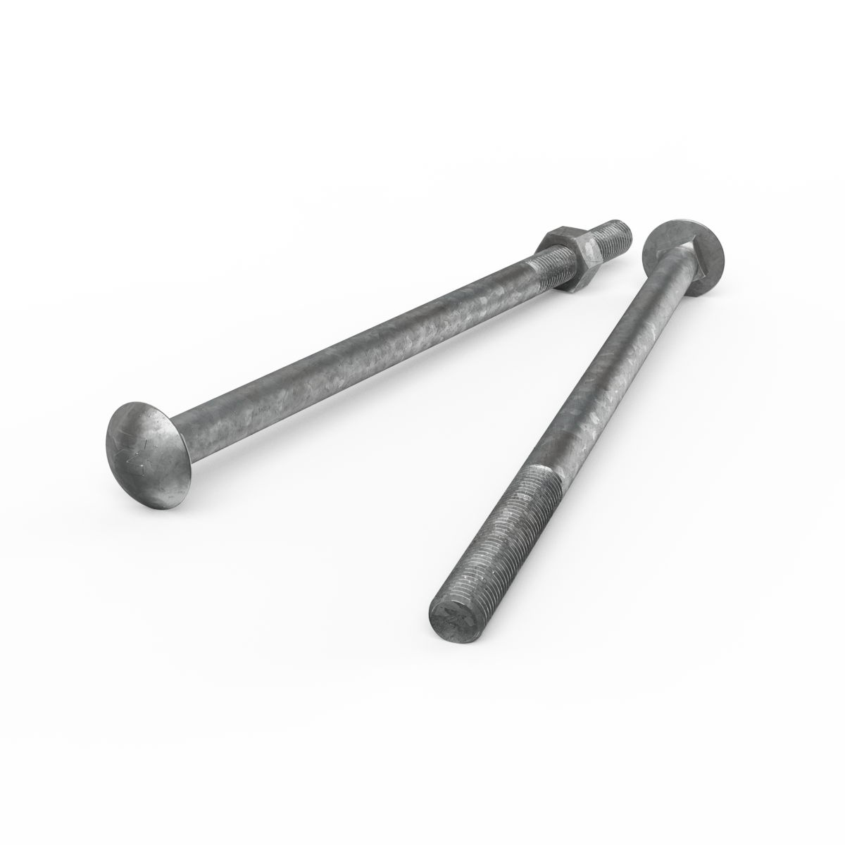 Zenith M16 x 300mm Hot Dip Galvanised Cup Head Bolts And Nuts 12 Pack - SuperSaverAU - view 2