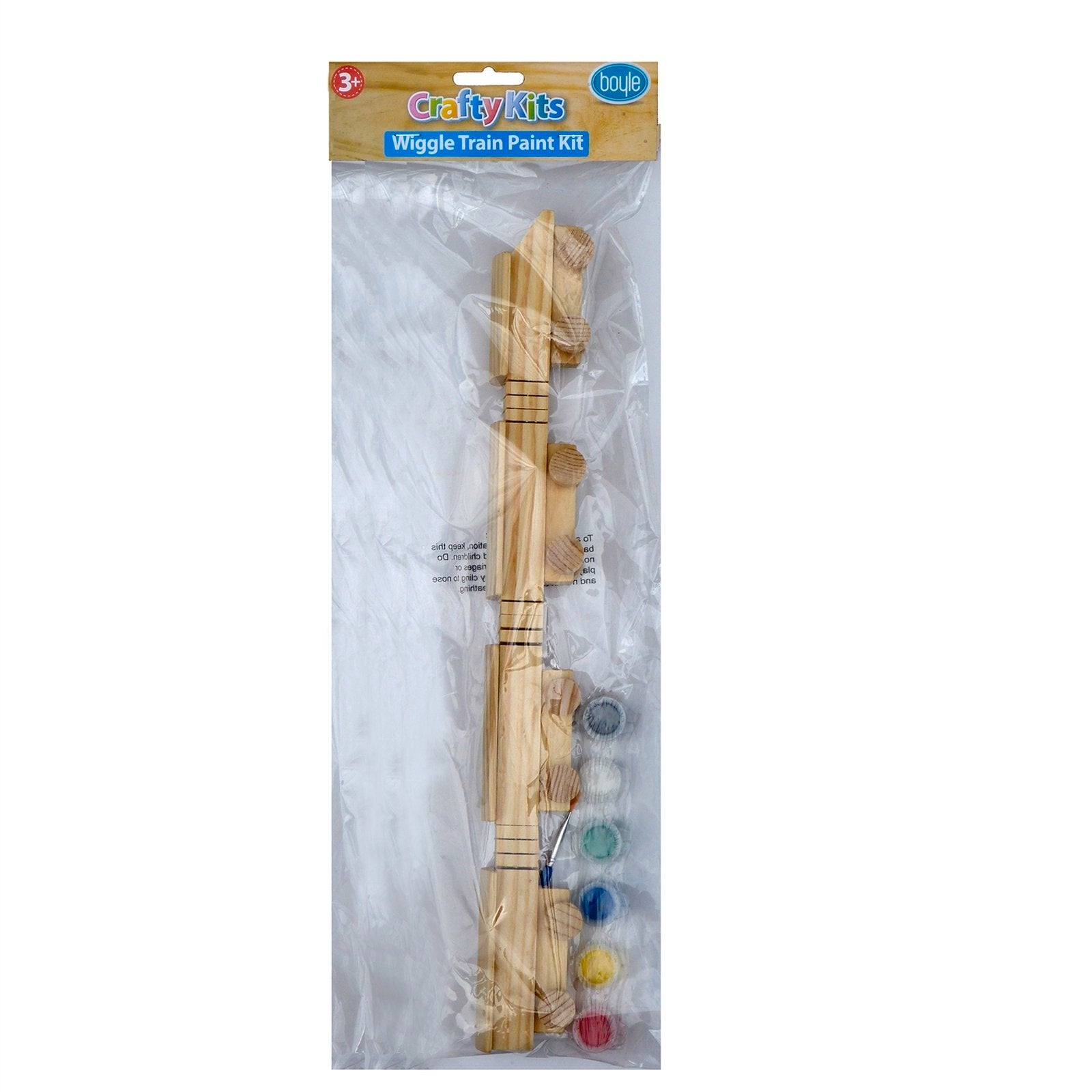Boyle Wood Wiggle Train Paint Kit Craft Set