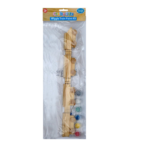 Boyle Wood Wiggle Train Paint Kit Craft Set