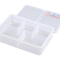 Tactix Medium A5 Storage Container with Divider 2L Plastic Stackable with Lid