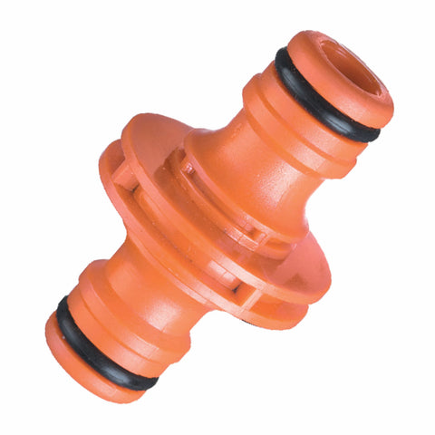 Pope 12mm 2 Way Hose Coupler - ABS Plastic, Joins Two Hoses, Outdoor Use