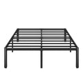 Zinus King Single metal bed frame - black steel, steel slats, tool-free setup - AU-MPRC-16B