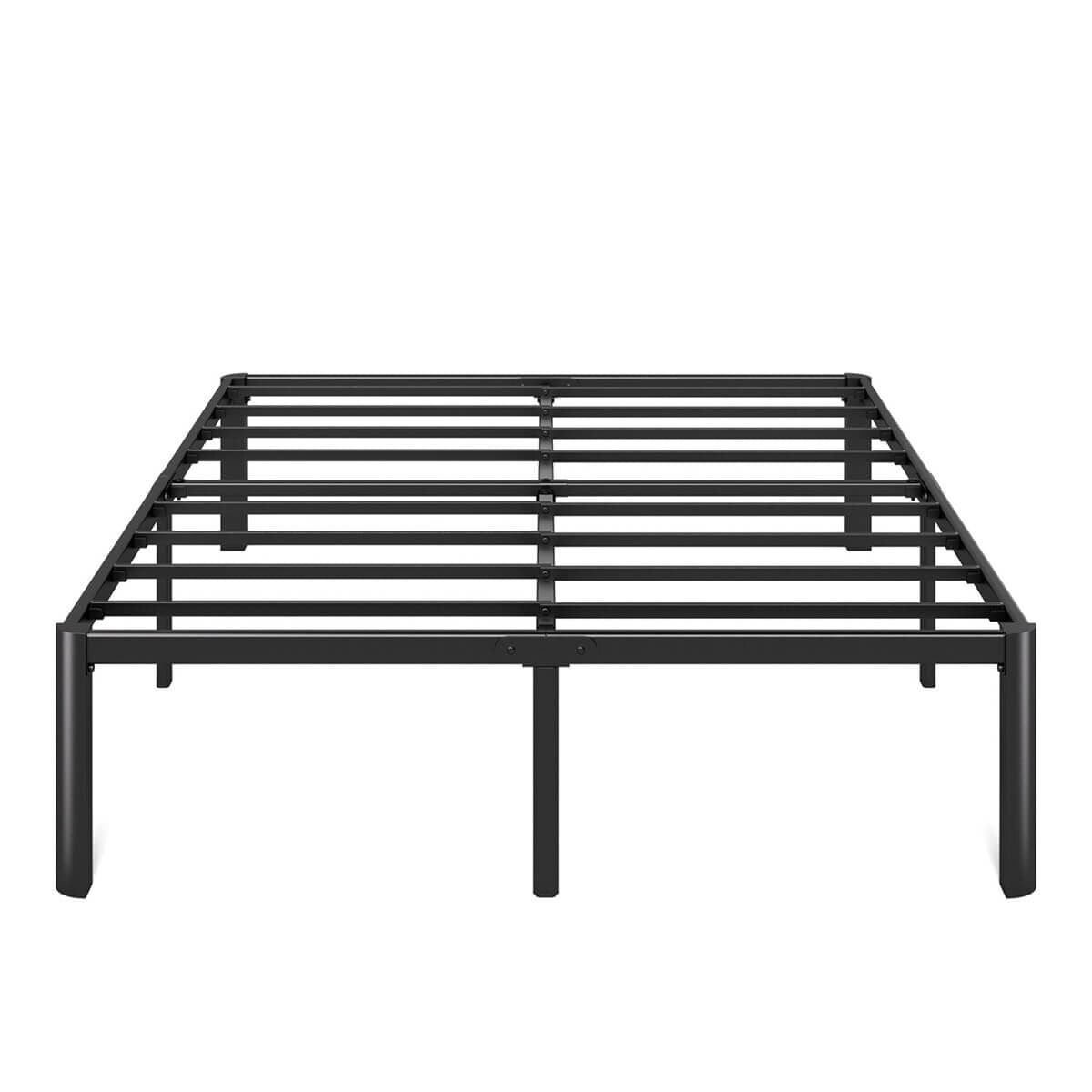 Zinus King Single metal bed frame - black steel, steel slats, tool-free setup - AU-MPRC-16B