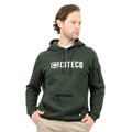 Citeco Khaki Hoodie - Cotton Polyester Brushed Fleece, Men's Medium