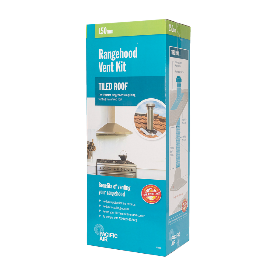 Pacific Air 150mm Rangehood Venting Kit Aluminium Easy Install - SuperSaverAU - view 1