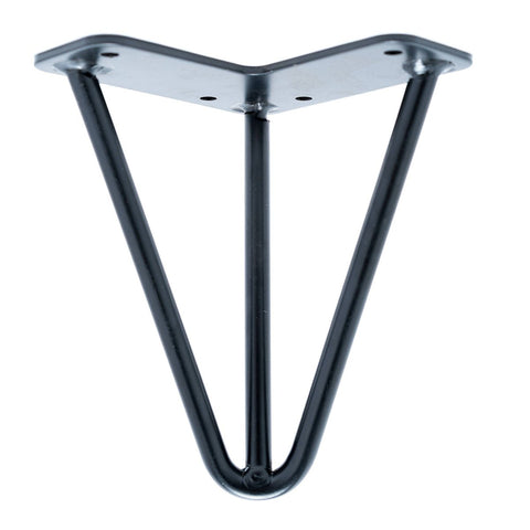 Taskmaster Hairpin Table Leg - 150mm x 10mm - Steel - Matte Black - SuperSaverAU - view 1