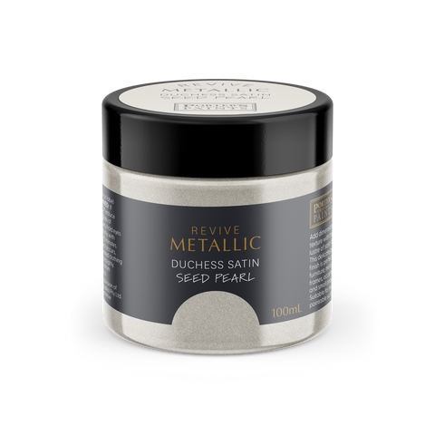 Porter S Paints 100ml Metallic Seed Pearl Furniture Paint - Water-Based - Satin Finish - SuperSaverAU - view 1