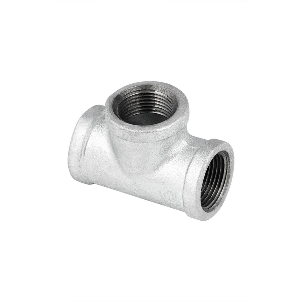 Brasshards Tee - 25mm - Galvanised - Heavy Duty Pipe Fitting - SuperSaverAU - view 1