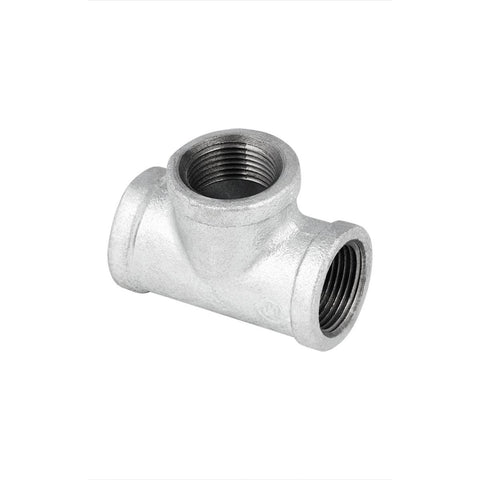 Brasshards Tee - 25mm - Galvanised - Heavy Duty Pipe Fitting - SuperSaverAU - view 1