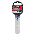 Trojan 14mm Deep Socket 1/2" Drive - Polished Chrome Vanadium - 12 Point - SuperSaverAU - view 2