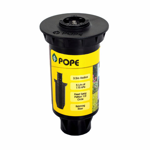 Pope 50mm 1/2 Circle Master Pop-Up Sprinkler - ABS Plastic, 15mm BSP