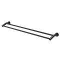 Caroma 900mm Matte Black Cosmo Double Towel Rail - 2 Bars - Metal - SuperSaverAU - view 1
