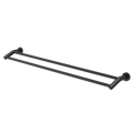 Caroma 900mm Matte Black Cosmo Double Towel Rail