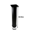 Adoored Black Metal Round Leg Furniture 60 x 400mm - 1 Pack - SuperSaverAU - view 2