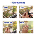 Permastik 100 x 80mm Black Fibreglass Adhesive Screen Patches - 3 Pack