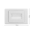 Deta White Brush Wall Cover Plate - Large Cable Entry - Polycarbonate - Neat Solution - SuperSaverAU - view 4