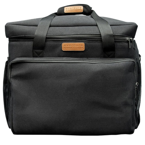 Everdure Pro 360 travel bag in black canvas - six compartments, padded shoulder strap - EPROBAG