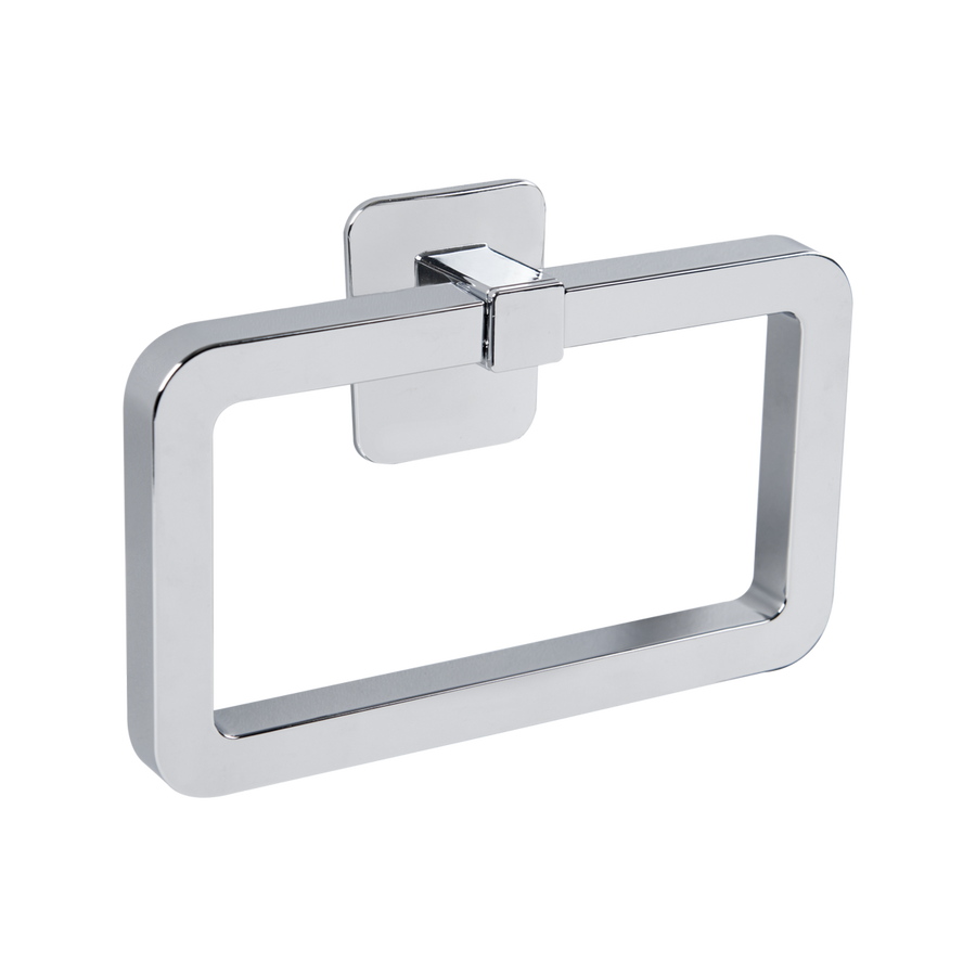 Naleon Chrome Self Adhesive Towel Ring - 1 Holder - 170mm x 115mm - Easy Installation - SuperSaverAU - view 1
