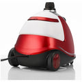 SOGA garment steamer - rotary on and off switch, thermostat and thermal fuse protection, red - GARMENTROUNDRED