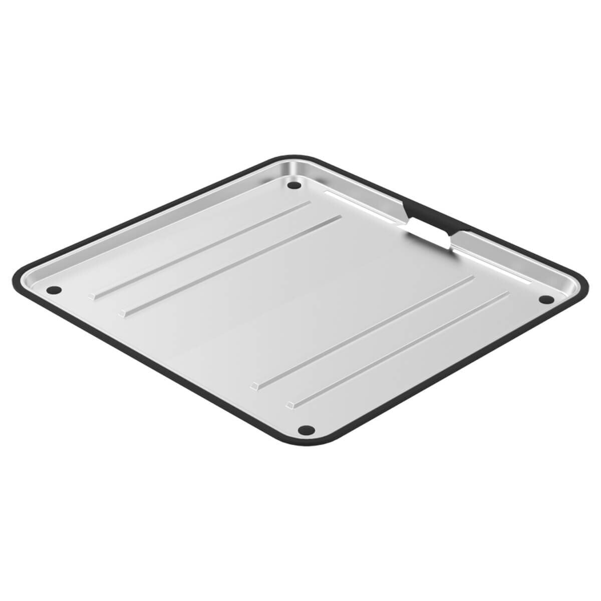 Abey Lago 1 and 3/4 Bowl Stainless Steel Sink - Removable Drainer Tray (DT05), Multi Mount - NL180
