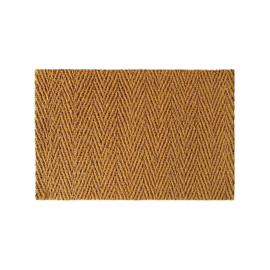 Coir Indoor Mat - Chevron Design - 60 x 90cm - Durable - Non-Slip - SuperSaverAU - view 1