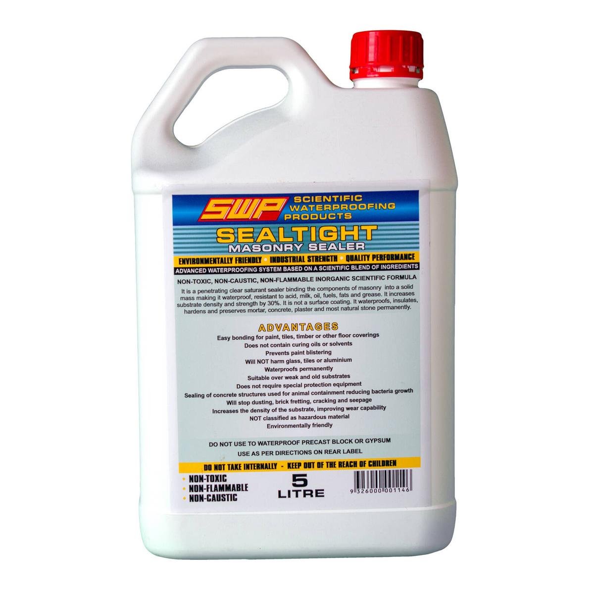 SWP Sealtight Masonry Sealer - 5 Litre - Waterproofing for Masonry - SuperSaverAU - view 1
