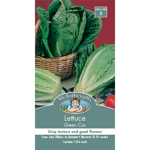 Mr Fothergill Green Cos Lettuce Seeds - 75mm - Seed - Crisp Texture - SuperSaverAU - view 1