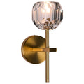Brilliant Celeste Vanity Light - 27.5cm Cut Glass - Satin Brass - Indoor Use - SuperSaverAU - view 5