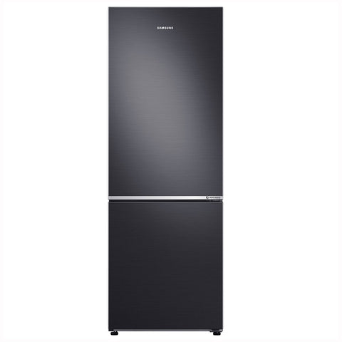 Samsung 310L Bottom Mount Fridge - Matte Black, All-Around Cooling, Activated Carbon Deodoriser - SRL334NMB