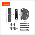 Taskmaster 100mm Black Matte Zinc Garage Door Floor Anchor