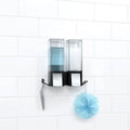 Better Living Clever Shower Dispenser - 2 x 500ml - Matte Black - Tool-Free Installation - SuperSaverAU - view 3