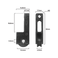Rolltrak Adjustable Nylon Carriage - 15mm x 35mm - Nylon - 2 Pack - 8kg Load Rate - SuperSaverAU - view 2