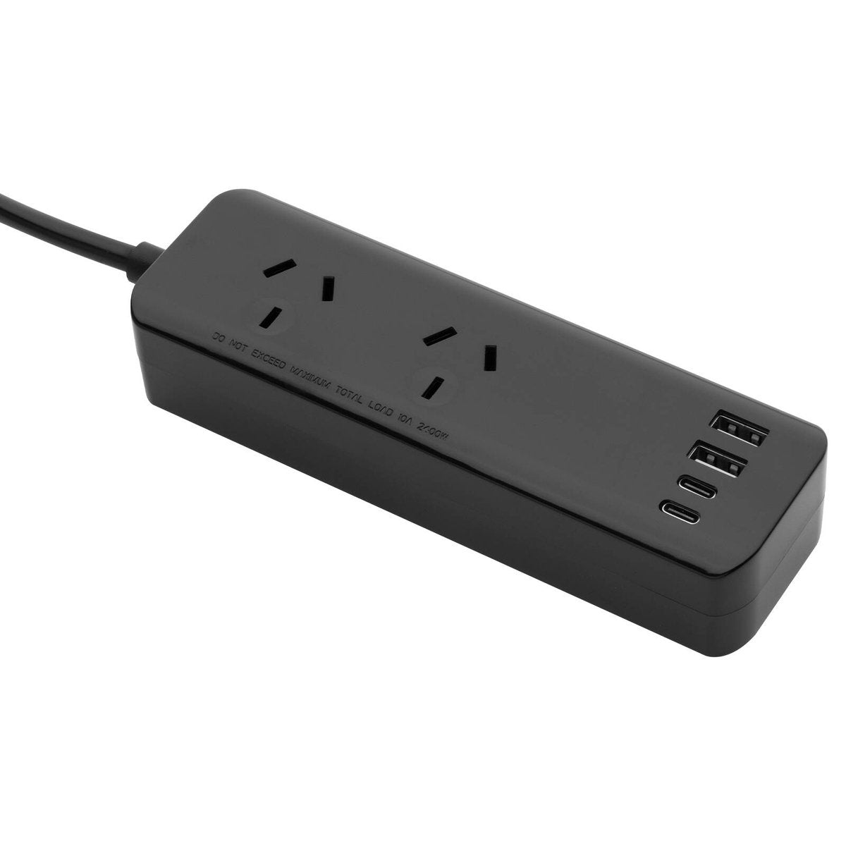 Arlec Powerboard Travel Adaptor Kit - 2 Outlets - PD30W USB C - Black - SuperSaverAU - view 3
