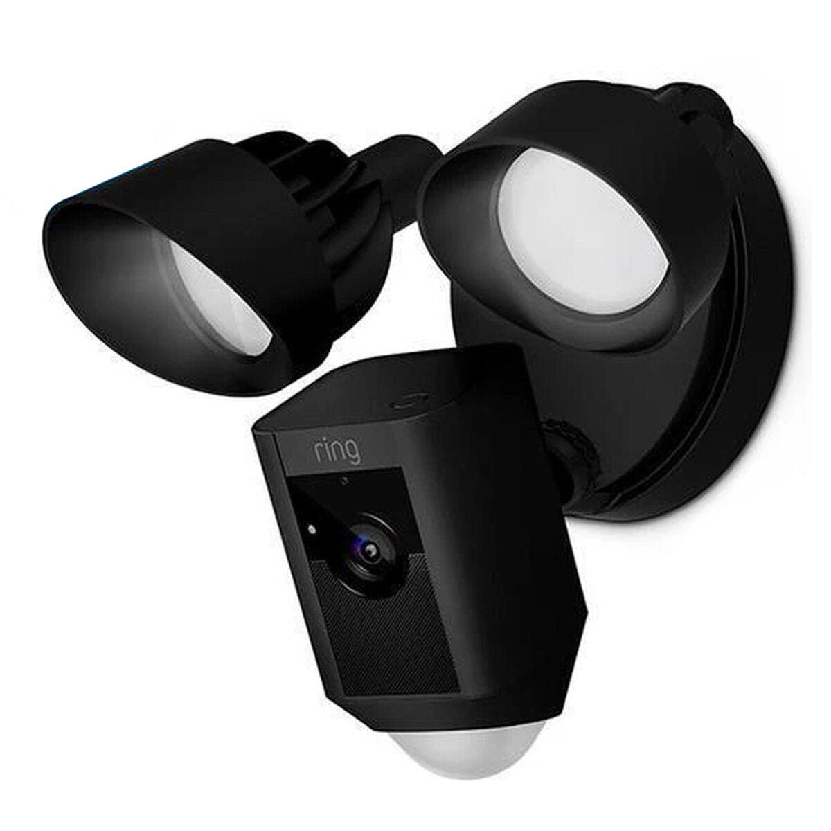 Ring Floodlight Cam hardwired security camera - 1080p HD, 2 LED floodlights and siren, black - 8SF1P7-BAU0