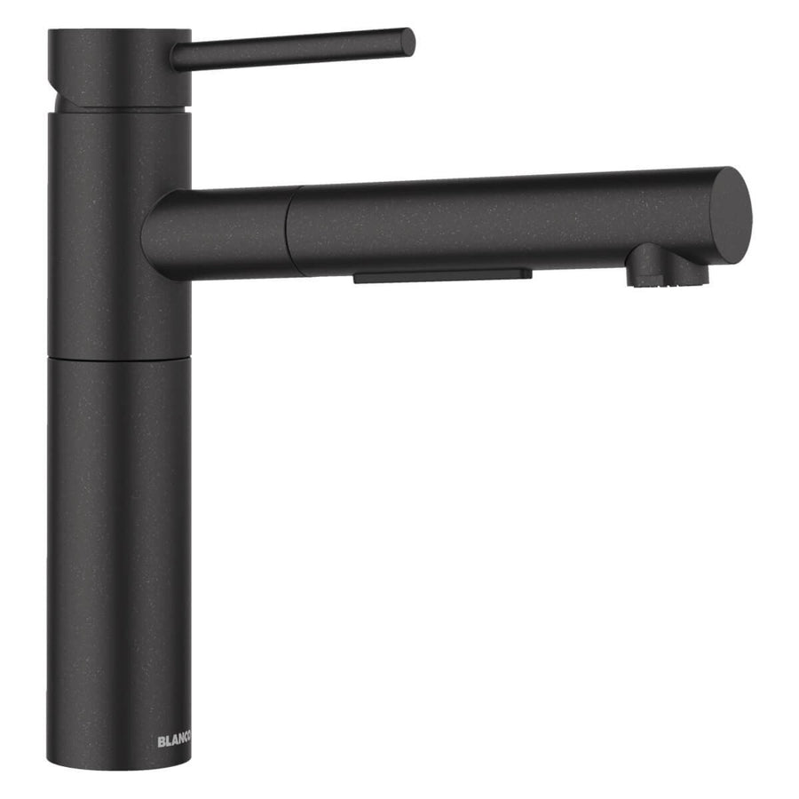 Blanco Slim Top-Lever Pull-Out Mixer Tap - Anthracite Silgranit-Look Finish - 140° Swivel Spout - 527580