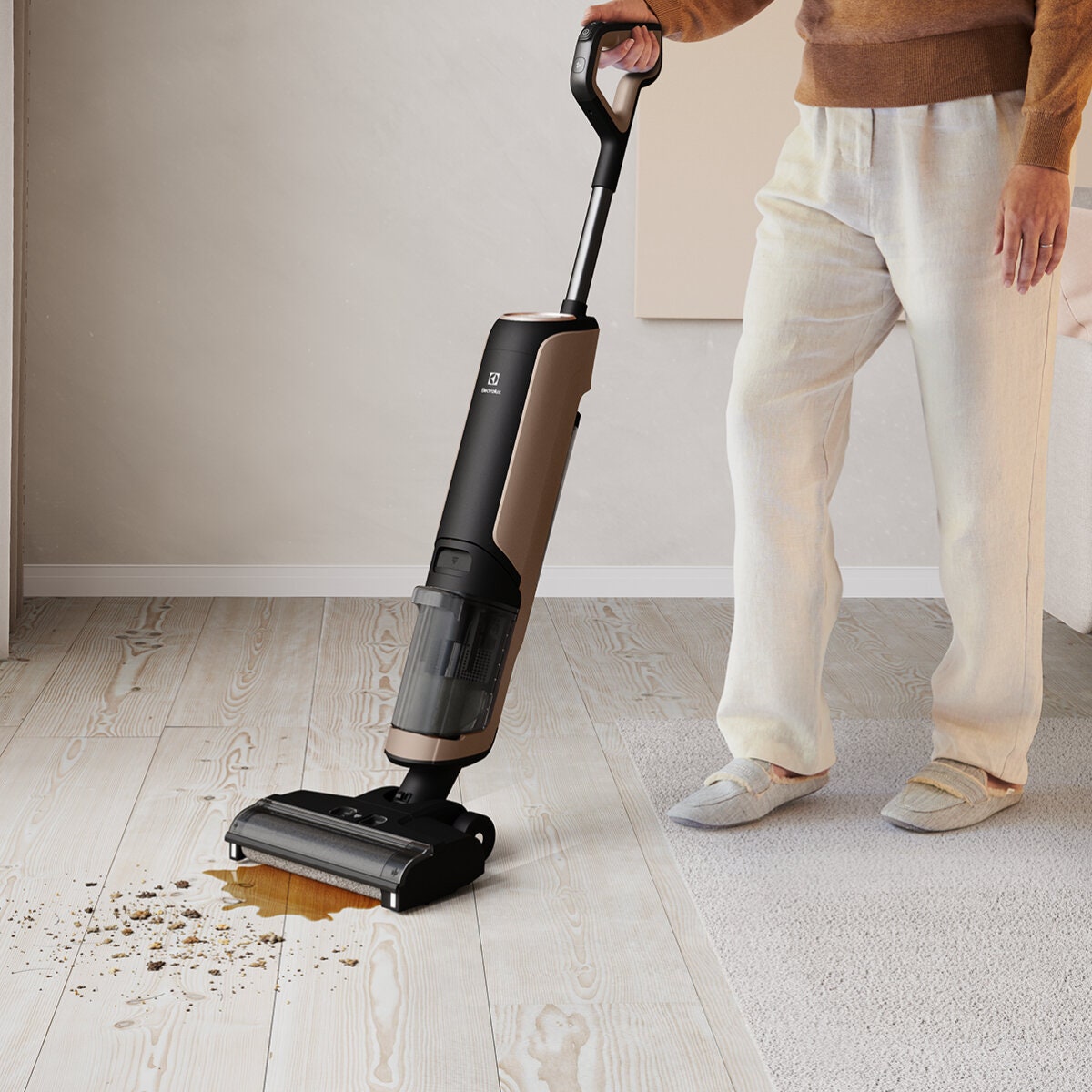 Electrolux UltimateHome 700 wet and dry cordless vacuum - self-cleaning nozzle - granite grey - EFW71711