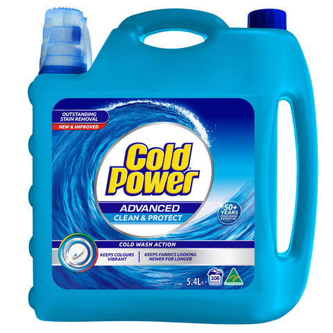 Cold Power Advanced Clean Liquid Laundry Detergent 5.4L