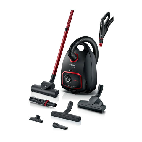 Bosch Series 6 Bagged Vacuum Cleaner ProPower - HEPA 13 Washable Filter, Turbo Brush, Black - BGL6POWAU