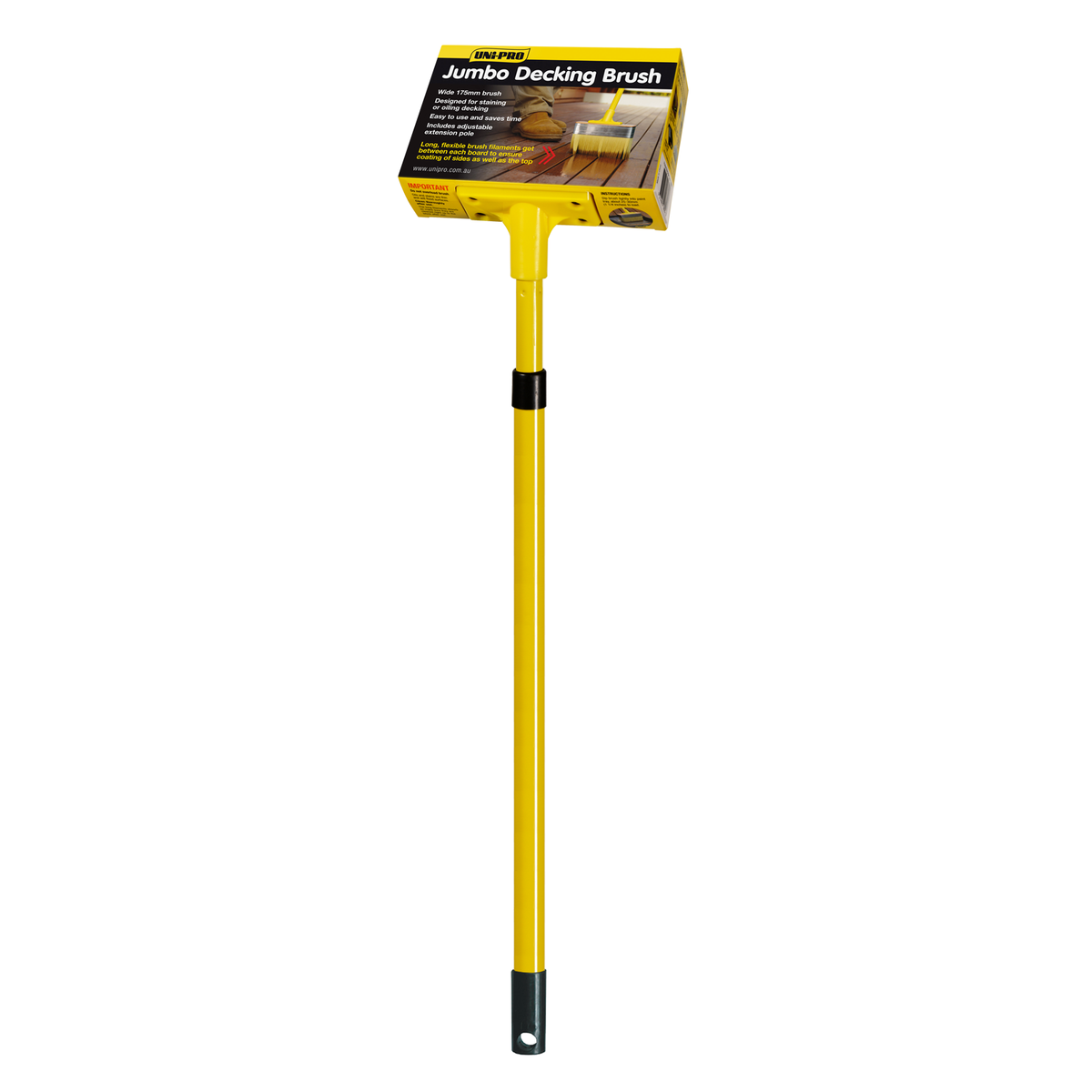 Uni Pro Jumbo Deck Brush - 175mm Synthetic Filament - Time Saving - SuperSaverAU - view 1